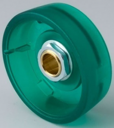Drehknopf, 6 mm, Polycarbonat, grün, Ø 33 mm, H 14 mm, B8233065