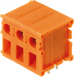 Leiterplattenklemme, 2-polig, RM 7.62 mm, 0,13-2,5 mm², 10 A, Schraubanschluss, orange, 0393360000