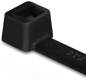 Kabelbinder, Polyamid, (L x B) 100 x 2.5 mm, Bündel-Ø 1.5 bis 22 mm, schwarz, UV-beständig, -40 bis 85 °C
