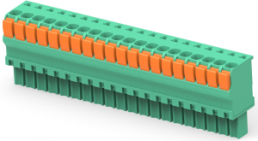 Leiterplattenklemme, 20-polig, RM 3.5 mm, 0,05-2 mm², 9 A, Push-in-Federanschluss, grün, 2-1986693-0