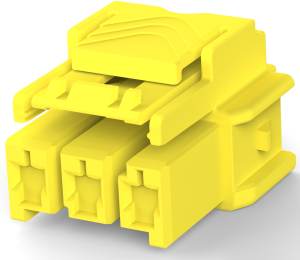 Steckergehäuse, 3-polig, RM 6 mm, gerade, gelb, 4-1971773-3