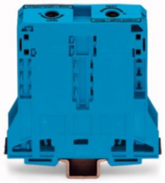 2-Leiter-Durchgangsklemme, Federklemmanschluss, 25-95 mm², 1-polig, 232 A, 12 kV, blau, 285-194
