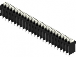 Leiterplattenklemme, 24-polig, RM 3.81 mm, 0,13-1,5 mm², 12 A, Federklemmanschluss, schwarz, 1871010000