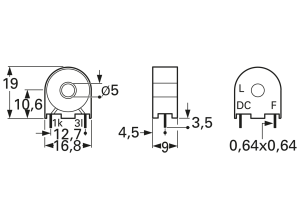 Impulsstrom-Transformator, 20 Hz, 300 Hz, 40 A