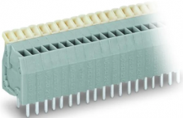 Leiterplattenklemme, 16-polig, RM 2.5 mm, 0,08-0,5 mm², 6 A, Käfigklemme, grau, 234-216