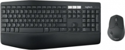 Logitech Tastatur/Maus Set MK850, Wireless, Unifying, schwarz, Performance, DE, Optisch, 1000 dpi