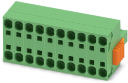 Buchsenleiste, 10-polig, RM 7.62 mm, gerade, grün, 1765492