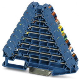 Rangierverteiler, Push-in-Anschluss, 0,14-2,5 mm², 2-polig, 8 A, 4 kV, blau, 1049773