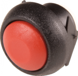 Drucktaster, 1-polig, rot, unbeleuchtet, 0,4 A/32 V, Einbau-Ø 13.6 mm, IP67, ISR3SAD600