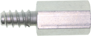 Sechskant-Abstandsbolzen, Außen-/Innengewinde, M4, 8 mm, Stahl