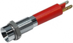 LED-Signalleuchte, 12 V (DC), rot, 10 mcd, Einbau-Ø 6 mm, RM 3.5 mm, LED Anzahl: 1
