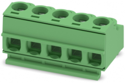 Leiterplattenklemme, 5-polig, RM 5 mm, 0,2-1,5 mm², 10 A, Schraubanschluss, grün, 1755761