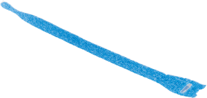 Kabelbinder mit Klettverschluss, lösbar, Polyamid, Polypropylen, (L x B) 200 x 12.5 mm, Bündel-Ø 60 mm, blau, -40 bis 85 °C