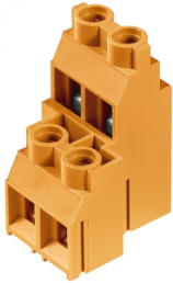 Leiterplattenklemme, 12-polig, RM 9.52 mm, 0,18-6,0 mm², 30 A, Schraubanschluss, orange, 1926370000