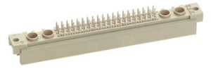 Messerleiste, Typ M, 64-polig, a-b-c, RM 2.54 mm, Einpressanschluss, gerade, 09731606974
