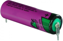 Lithium-Batterie, 3.6 V, LR6, AA, Rundzelle, Lötstift