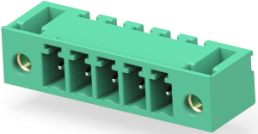 Leiterplattenklemme, 5-polig, RM 3.5 mm, 0,05-2 mm², 11 A, Stift, grün, 284539-5