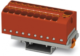 Verteilerblock, Push-in-Anschluss, 0,2-6,0 mm², 19-polig, 32 A, 6 kV, rot, 3273640