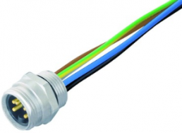 Sensor-Aktor Kabel, M12-Flanschstecker, gerade auf offenes Ende, 4-polig, 0.5 m, TPU, 10 A, 21347400571005
