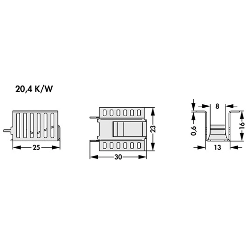 FK 270 MI 220 V Fischer Elektronik Kühlkörper Bild 2