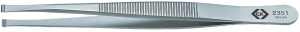 ESD Bestückungspinzette, unisoliert, antimagnetisch, Edelstahl, 115 mm, T2351