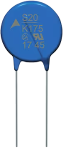 Varistor, radial, VS 430 V, 10000 A, 350 V (DC), 275 V (AC), ±10 %, 1 VA (AC), 215 J