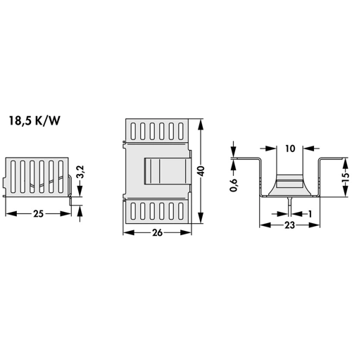 FK 280 MI 247 H Fischer Elektronik Kühlkörper Bild 2