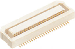 Steckverbinder, 20-polig, 2-reihig, RM 0.5 mm, SMD, Buchse, vergoldet, AXK520147YGJ