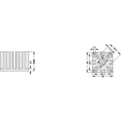 FK 318 SA 3 Fischer Elektronik Kühlkörper Bild 2