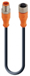 Sensor-Aktor Kabel, M12-Kabelstecker, gerade auf M12-Kabeldose, gerade, 5-polig, 10 m, PUR, schwarz, 4 A, 71725