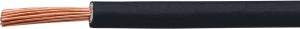 PVC-Schaltlitze, hochflexibel, H05V-K, 0,75 mm², AWG 20, schwarz, Außen-Ø 2,4 mm