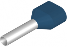 Isolierte Aderendhülse, 2,5 mm², 21 mm/12 mm lang, blau, 9037510000