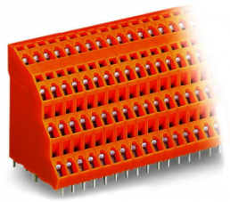 Leiterplattenklemme, 16-polig, RM 5.08 mm, 0,08-2,5 mm², 18 A, Käfigklemme, orange, 738-404