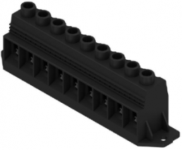 Leiterplattenklemme, 9-polig, RM 15 mm, 0,5-50 mm², 127 A, Schraubanschluss, schwarz, 1386890000