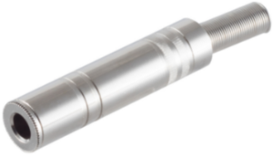6.3 mm Klinkenkupplung, 2-polig (mono), Lötanschluss, Metall, BS50800