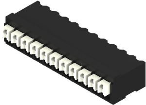 Leiterplattenklemme, 11-polig, RM 3.5 mm, 0,13-1,5 mm², 12 A, Federklemmanschluss, schwarz, 1473620000