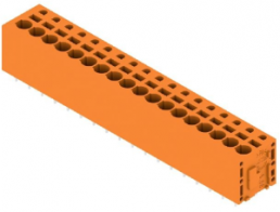 Leiterplattenklemme, 18-polig, RM 5.08 mm, 0,12-2,5 mm², 20 A, Federklemmanschluss, orange, 1331620000