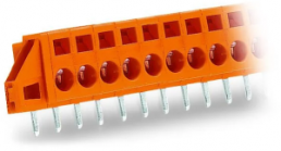Steckverbinder, 12-polig, RM 5.08 mm, gerade, orange, 231-642/023-000