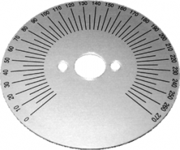 Skalenscheibe, Ø 61 mm, 0-270, 270° für Achsen bis 10 mm, 60.40.271