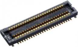 Steckverbinder, 10-polig, 2-reihig, RM 0.4 mm, SMD, Buchse, vergoldet, AXT510124