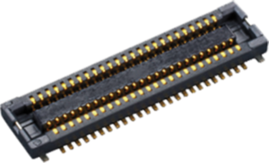 Steckverbinder, 10-polig, 2-reihig, RM 0.4 mm, SMD, Header, vergoldet, AXT610124