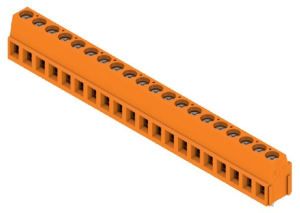 Leiterplattenklemme, 20-polig, RM 5.08 mm, 0,2-2,5 mm², 15 A, Schraubanschluss, orange, 9994290000