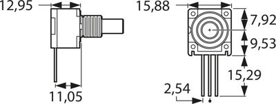 96A1A-B28-A15L Bourns Electronics GmbH Potentiometers Image 2