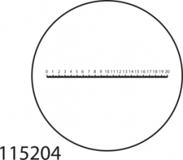 Messskala für Präzisions-Skalenlupe, 23 mm, 115204