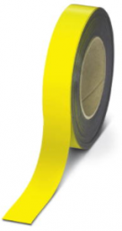 Magnetschild, 30 mm, Band gelb, 15 m, 1014311