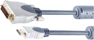 HDMI-Stecker Typ A auf DVI-D-Stecker, 1 m, blau, SP77480