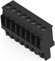 Leiterplattenklemme, 8-polig, RM 5 mm, 0,13-3,31 mm², 15 A, Schraubanschluss, schwarz, 2213935-8