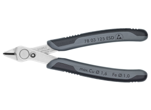 Electronic Super Knips® ESD poliert mit Mehrkomponenten-Hüllen 125 mm