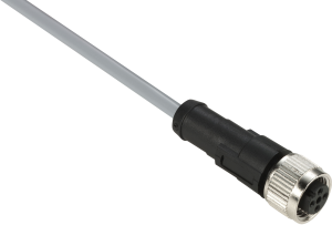 Sensor-Aktor Kabel, M12-Kabeldose, gerade auf offenes Ende, 5-polig, 10 m, PVC, schwarz, 3 A, XZCPV1164L10