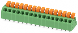 Leiterplattenklemme, 16-polig, RM 3.5 mm, 0,2-0,75 mm², 13.5 A, Federklemmanschluss, grün, 1864422